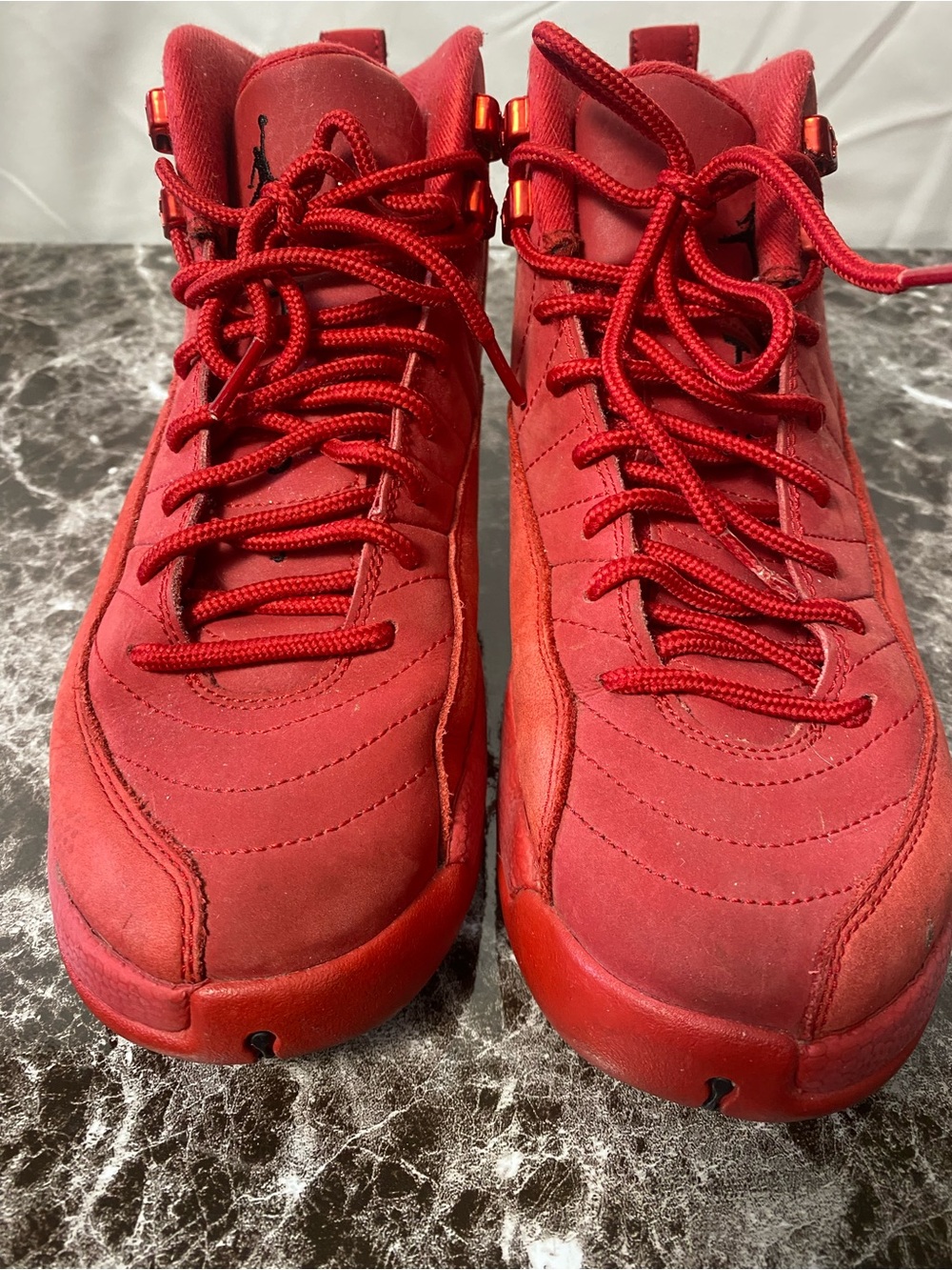 Jordan Red Youth High-Top Sneakers